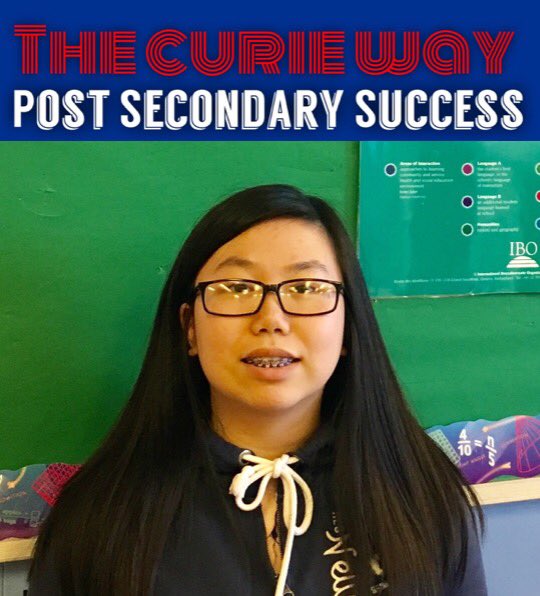 CurieHS's tweet photo. Congrats to Senior &amp; IB Diploma Candidate Jessica Chu for being admitted to University of Michigan's College of Engineering.

#CondorPride https://t.co/rj3zuVqBc6