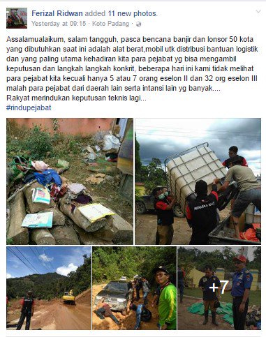 14/ Brbgai pihk turun tangan u bantu masyarakat yg terkena bencana. dihrpkn Pejabatn OPD terkaitpun begitu, sbgmn harap WaBup <a href="/LimapuluhKota/">Kab. Limapuluh Kota</a>