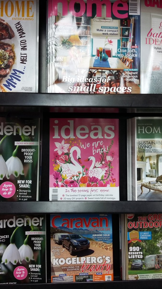I found the re-new <a href="/Ideas_magazine/">Ideas Magazine</a> yesterday!! On shelf at Kloof Village Mall Superspar