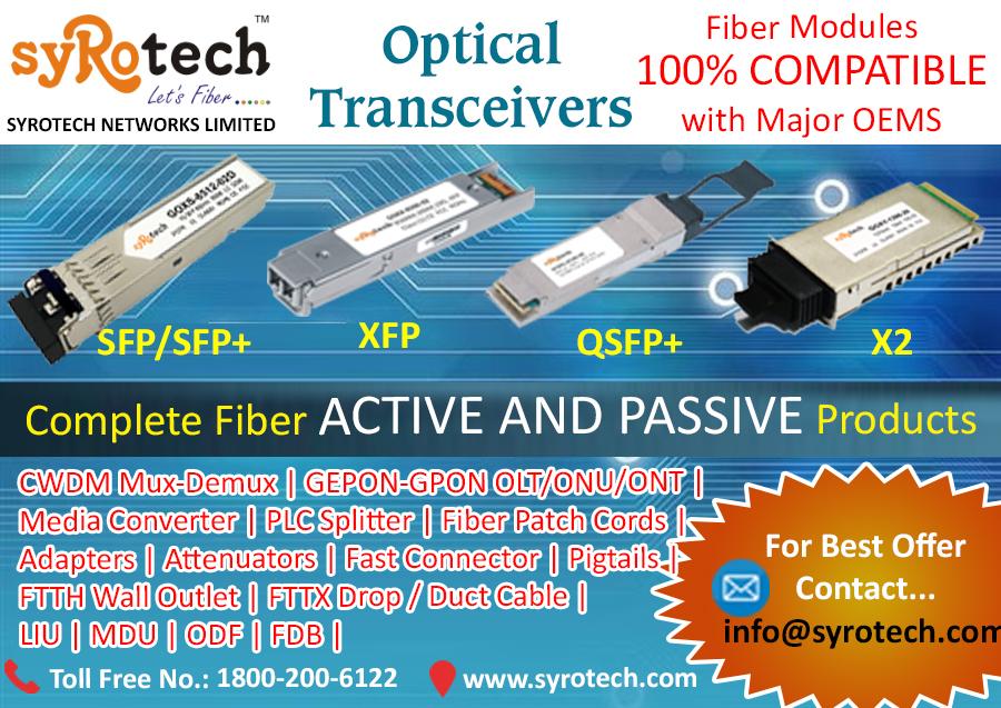 GOIP Global Services (@goipservices) on Twitter photo OPTICAL TRANSCEIVERS BY GOIP GLOBAL SERVICES #SYROTECH_BRAND
Contact Us : 9699557664 / 9987269754
E-mail us on : rajeshwari.teli@goip.in OPTICAL TRANSCEIVERS BY GOIP GLOBAL SERVICES #SYROTECH_BRAND
Contact Us : 9699557664 / 9987269754
E-mail us on : rajeshwari.teli@goip.in