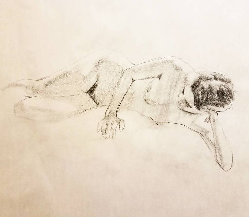 Mainloop's tweet photo. Doing some life drawing tonight! #lifedrawing #figuredrawing #fineart #drawing #forfacebook https://t.co/lJ8zgGke5W