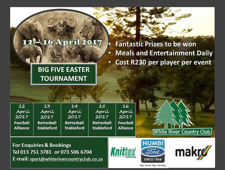 Come join us for the most exciting golf tournament in Easter! Festive golf with loads of fun! Book before you miss out. #easterweek