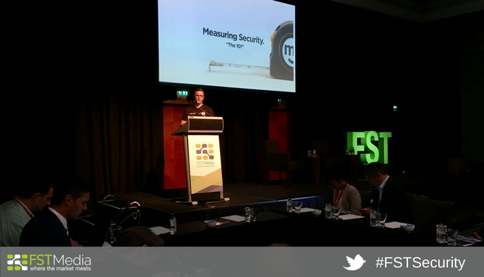 FSTMedia's tweet photo. Mark Gay .@mebank sharing insights on why CIOs need to take a people approach to cyber security above a high tech approach #FSTSecurity https://t.co/RMo3jHDLMd