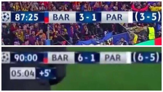 هذي الصوره لازم تمر بالتايم لاين كل دقيقه منها تذكير بعظمة برشلونه ومنها نعرف ان مافي شي اسمه مستحيل 💙❤️