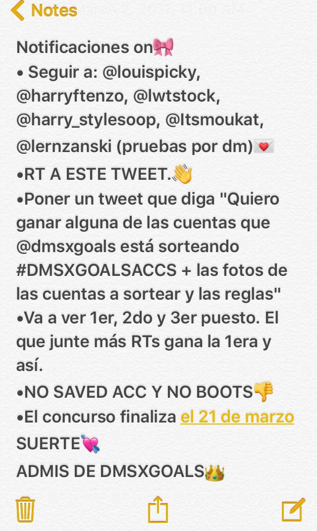 lutteoforeverx's tweet image. quiero ganar alguna de las cuentas que @dmsxgoals esta sorteando #DMSXGOALSACCS RT por favor♥ 🙏🙏 Hoy por mi mañana por ti🙏