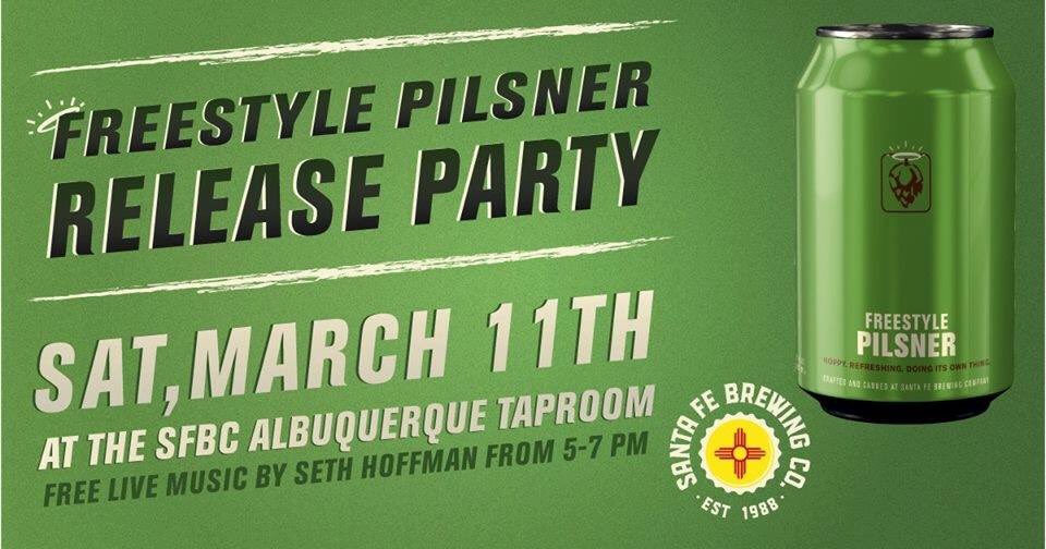 Be the first to taste the Freestyle Pilsner, a bright, bready, taste of summer. All-day Happy Hour prices and $1-off growler fills! #ABQ