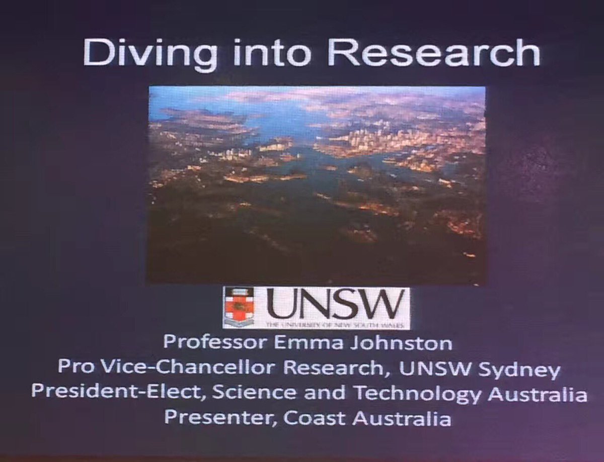 ka_vickers's tweet photo. Emma Johnston inspiring Chinese women to dive into research #BeBoldForChange https://t.co/WZZ0TROqJD