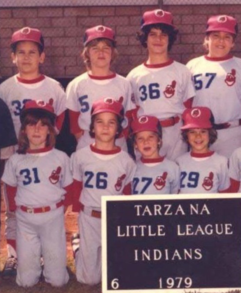 BrodyismeFriend's tweet photo. Girl on my team in little league. But we're wearing a racist logo. #focusOnNegative https://t.co/SLxq5jyvjg