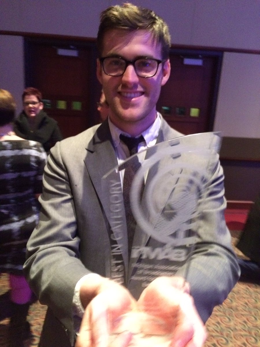 lumpydoughboy's tweet photo. I received a Michigan association of broadcasters award! (Journalism is clearly dying) https://t.co/ewmMJq5p9f