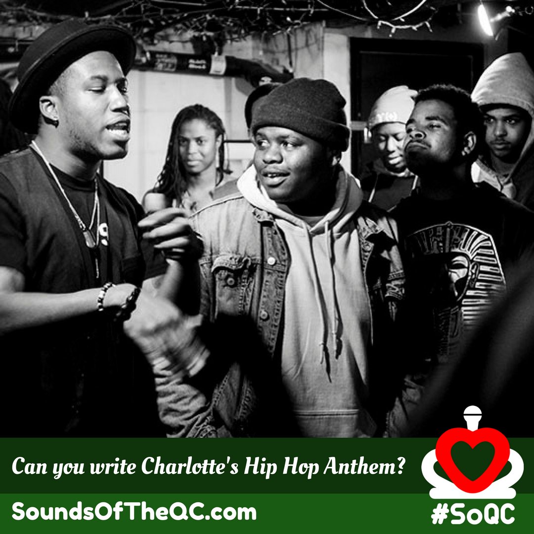 SoundsoftheQC's tweet photo. The @SoundsOftheQC contest is now open! Deadline to submit your Charlotte Hip Hop Anthem is April 3rd. Learn more at https://t.co/J4V3qR7bu4 https://t.co/LOW7WFYSZw