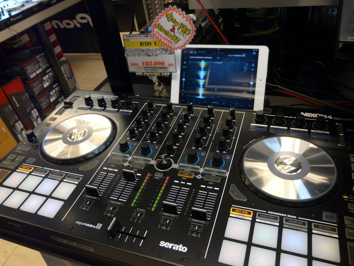 ট ইট র Dj機材専門店powerdj S 本日もpower Dj Sオープンしました 本日最初にお届けするのは Djay Pro での4chコントロールに対応 更にserato Djも対応のコントローラー Reloop Mixon4 お手持ちのiosでも是非お試し下さい T Co Lgqclrhyjw