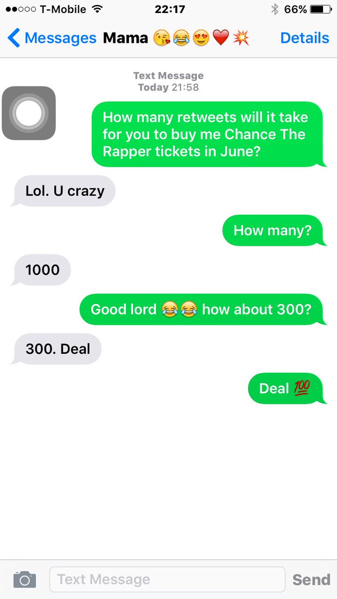 stwartjeremiah's tweet photo. Please help me out 😂😂 Get me to see the 🐐🐐💯💯 @chancetherapper https://t.co/lAJQtq2OvA