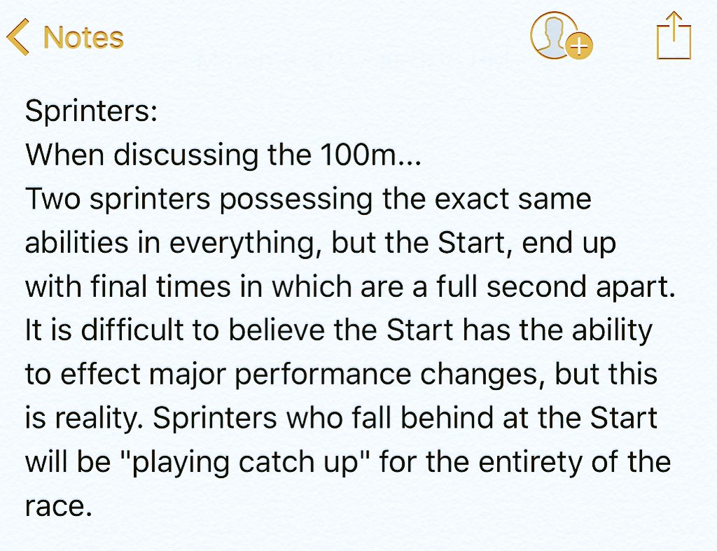 HorlickGirlsTF's tweet photo. Sprinters - this is researched &amp; it's 🔑. #BlockStartsMatter https://t.co/S3tuuxp2xv