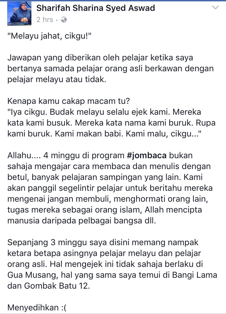 melayu_baru's tweet photo. Melayu, dari kecik lagi dah racist https://t.co/l78ZXahSX5