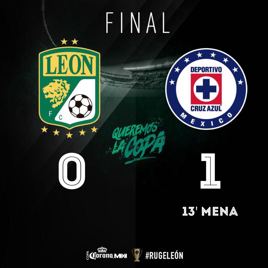clubleonfc's tweet photo. #LEOCRU | #CopaMX
@Corona_Futbol te presenta el marcador final del partido. https://t.co/qVlI8Y7qgv