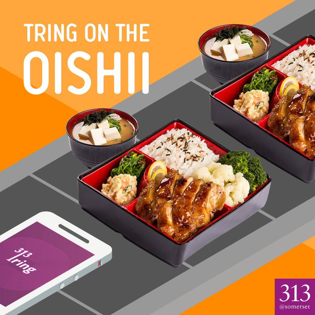 Download the Tring 313 mobile app to enjoy exclusive deals at umisushi (B3-41)! 
Get all the best lunch deals at is.gd/o9TkMT.