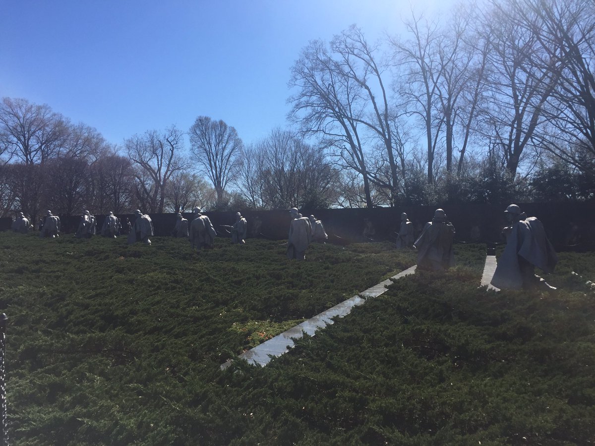 carrieritter's tweet photo. Day 1:The "Big Three" 
1) Korean War Memorial https://t.co/Cce2l1xhBU