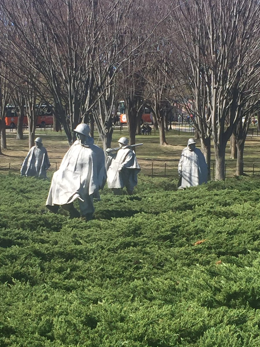 carrieritter's tweet photo. Day 1:The "Big Three" 
1) Korean War Memorial https://t.co/Cce2l1xhBU