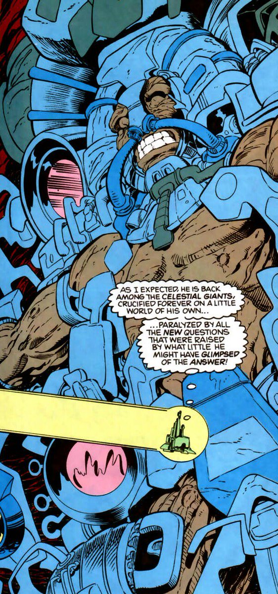 @YugaKhan_ admonishes @JLAvsDarkseid for wanting,as he sees it,mortal goals. <a href="/Zonuz_/">Zonuz tΩ Yuga Khan</a> then is imprisoned a 2nd time after entering The Source