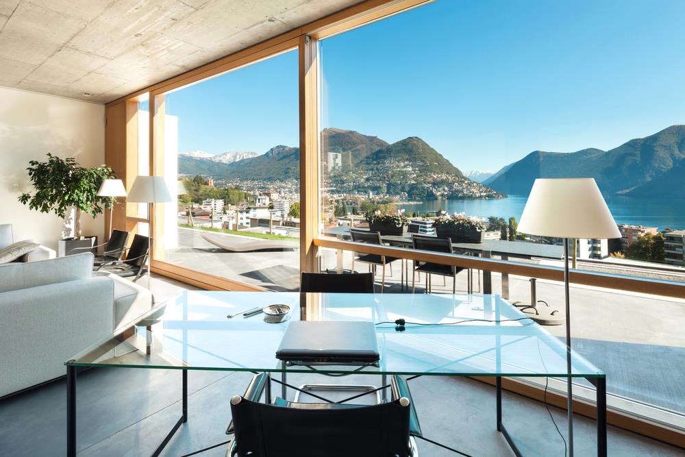 styleonpicture's tweet photo. Lifestyle '' YES or NO '' beautiful modern house in cement interiors view from the living room #StyleOnPicture #Lifestyle https://t.co/itkuI47rGV