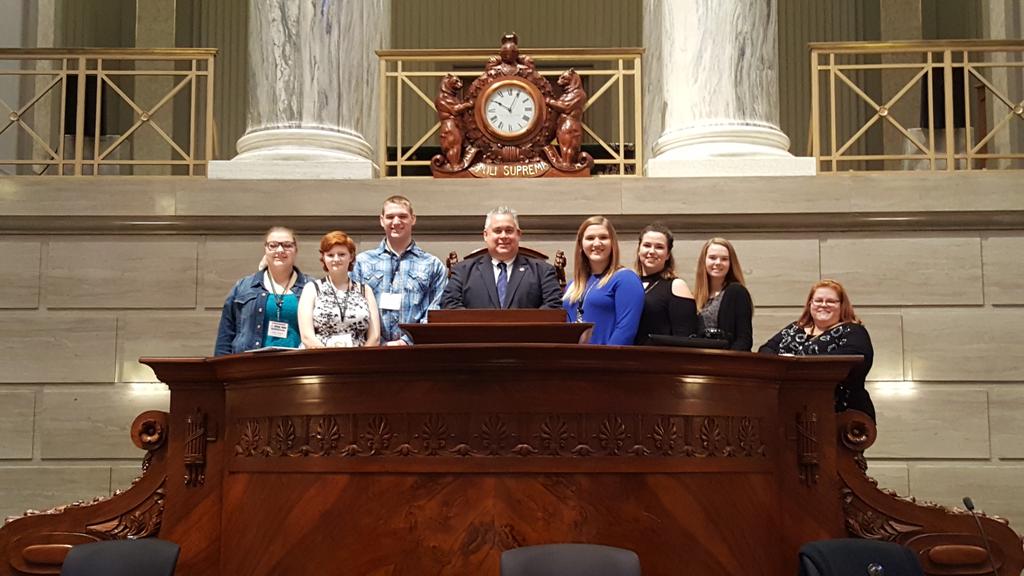FoxHighSADD's tweet photo. Fox and Seckman SADD making a difference!  Talking to our legislators Dan Shaul and Paul Wieland at the Capitol Bldg! https://t.co/JVi3P0UZWk
