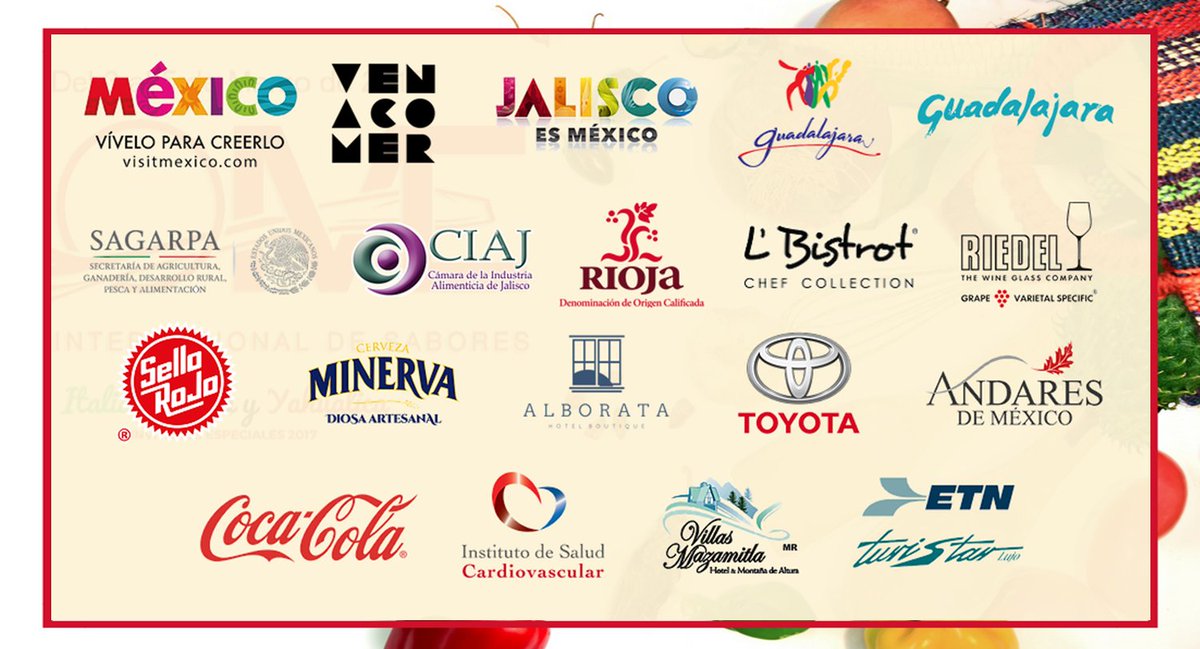 Agradecemos a los #PatrocinadoresOficiales de la tercera edición de COME Festival Internacional de Sabores #COME2017 #JaliscoEs #Gastronomía