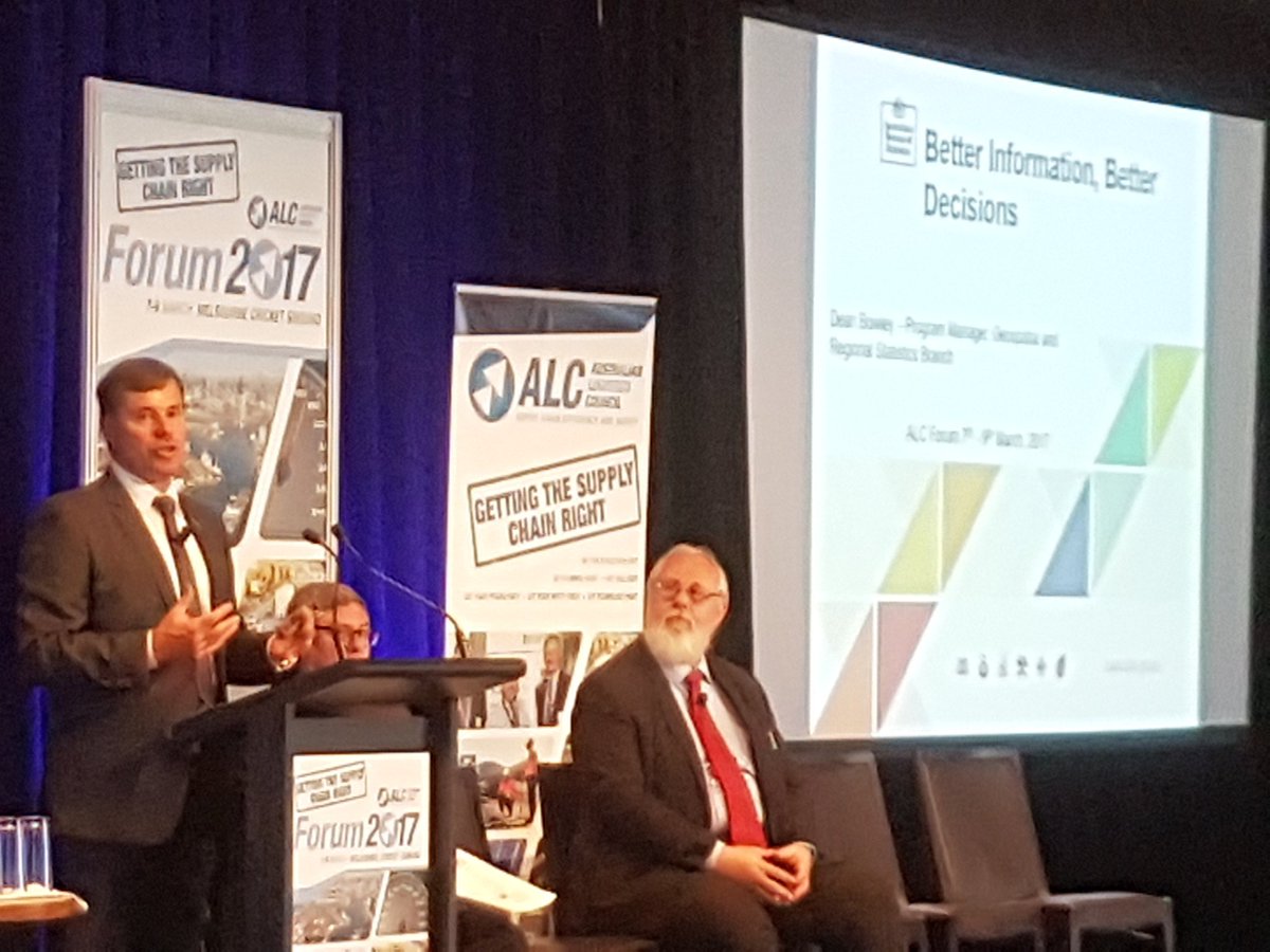 jon_will0's tweet photo. Dean Bowley presenting on the Freight Performance Measurement Project @ABSStats @AustLogistics  #ALCForum2017 #BetterInformation https://t.co/4Njhjzmdhn