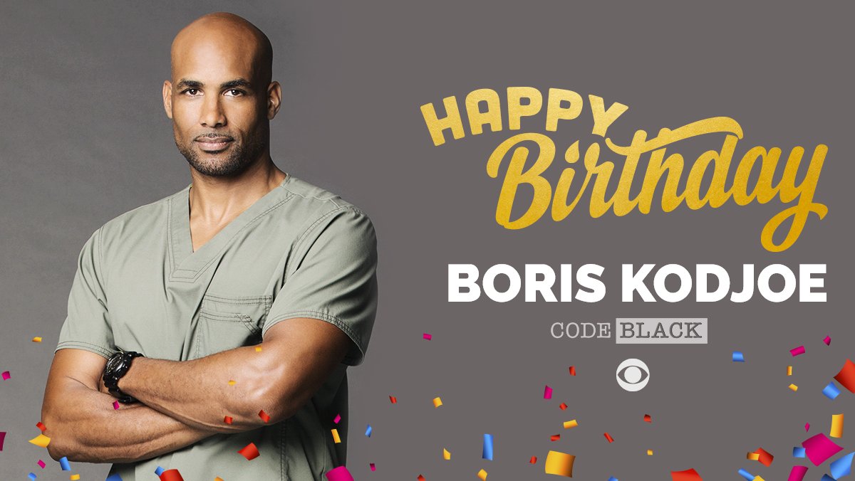 CodeBlackCBS's tweet image. Happy Birthday to @BorisKodjoe! 🎂 RT to show some love to #CodeBlack's Dr. Campbell! 🙌