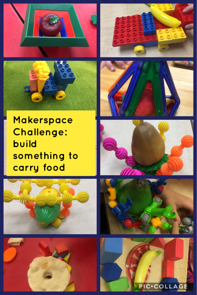 MrsCampbellJKSK's tweet photo. Makerspace Challenge: build something to carry food #makerspace #handson #measureme https://t.co/mJTOoVodug https://t.co/oLB6iiIhxm