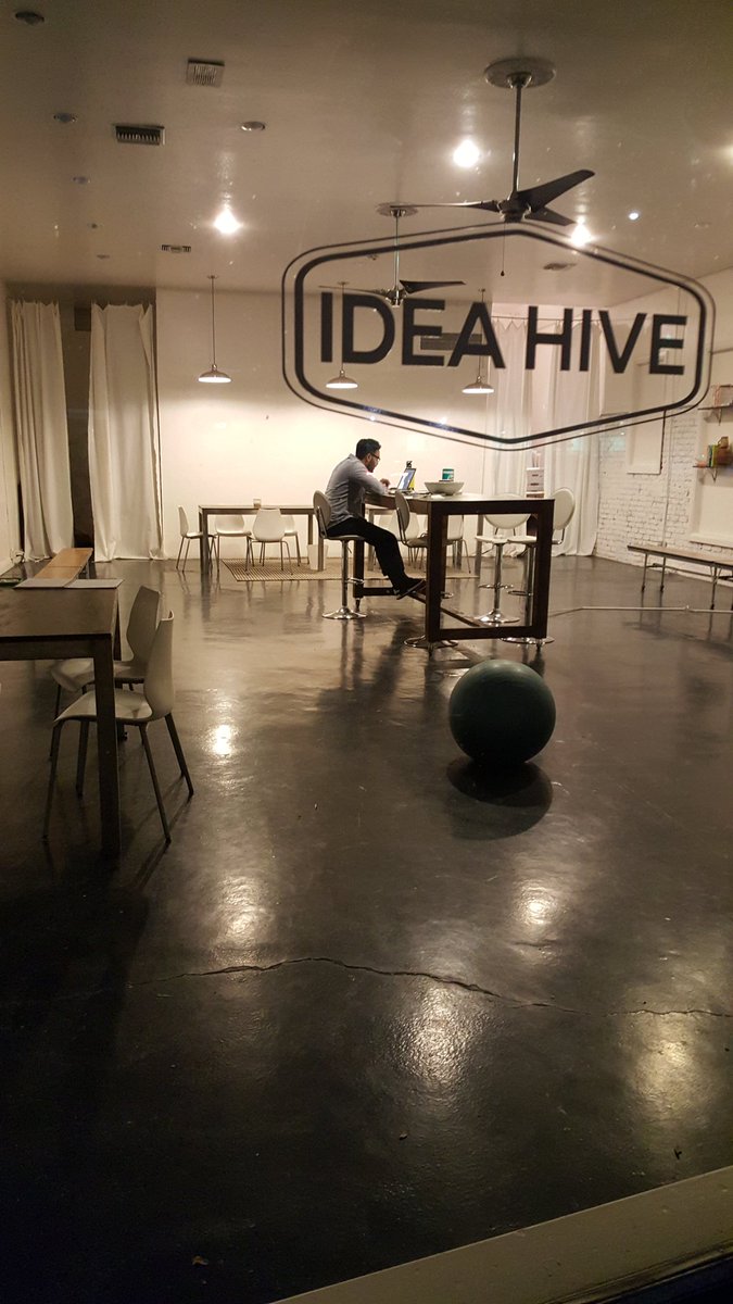 idea_hive's tweet photo. Member working late in the hive #ideahive https://t.co/aE2BYFPDen