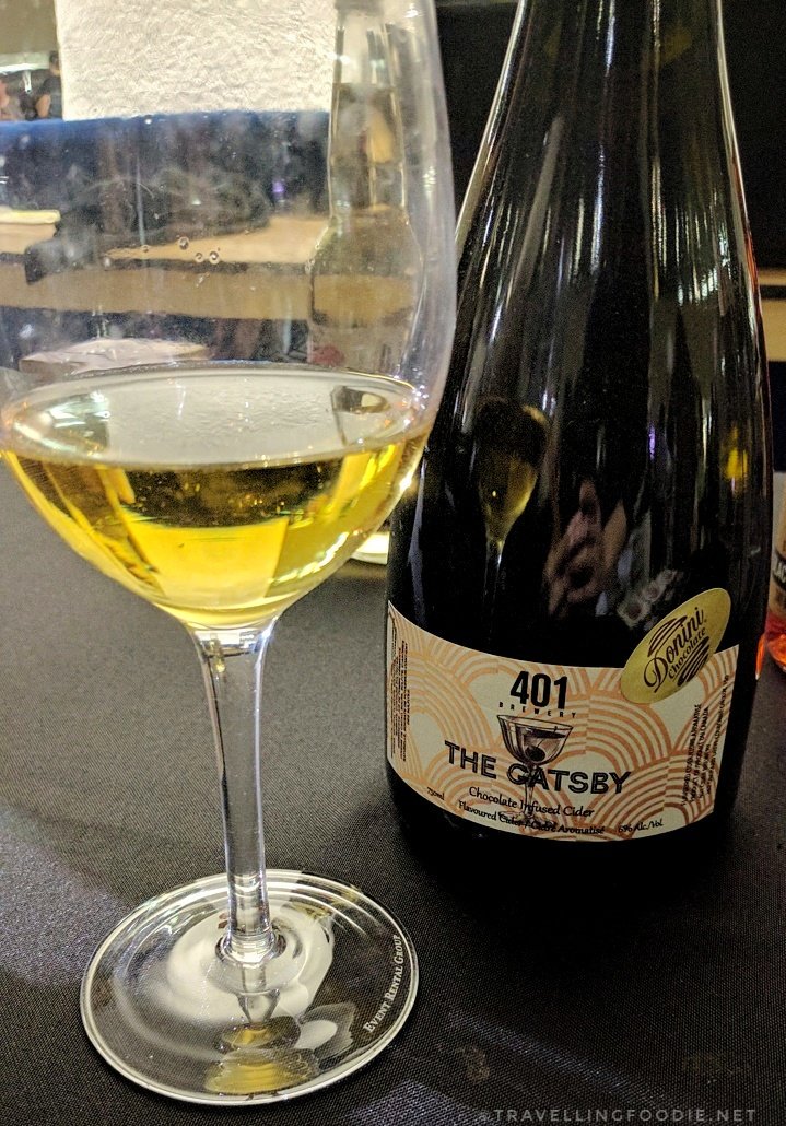 Chocolate Infused Cider from 401 Cider Brewery at Sustainable Dim Sum by Drink Inc. Events