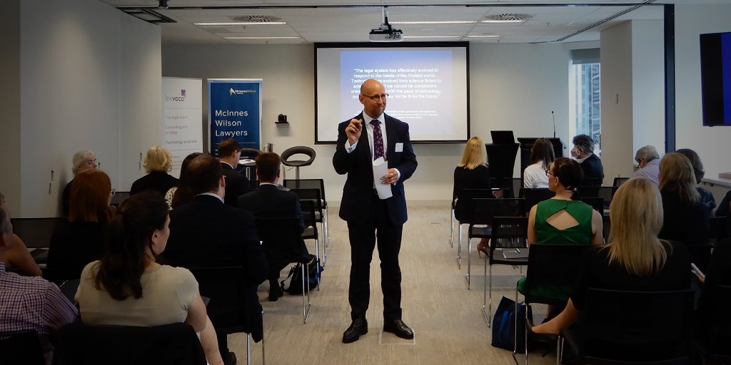 QLS Ethics Centre Director <a href="/StaffShepherd/">Stafford Shepherd</a> presented an engaging workshop on future of law practices in high tech environments <a href="/McInnesWilson/">McInnesWilsonLawyers</a>