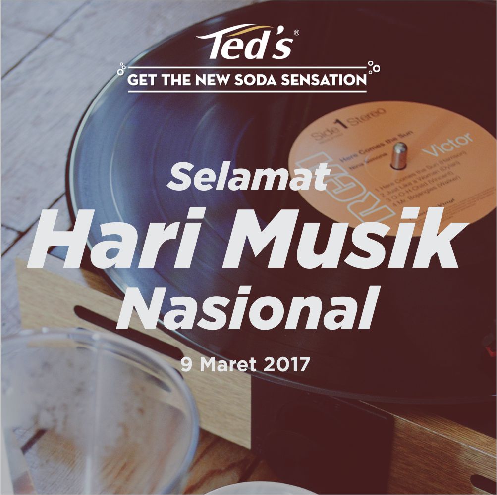Selamat Hari Musik Nasional Tedsmate. Nikmati Musik Favorite kamu bersama Teds cola untuk sensasi SERU

#Tedsmate
