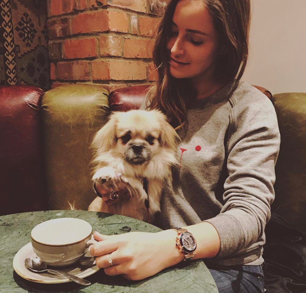 AWantedManLDN's tweet photo. #TBT to when former cast member of Made In Chelsea @francesca_ny popped in with her super cute pooch for top notch coffee! https://t.co/H6YWcJi3cS