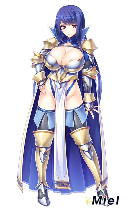 3月末発売予定の姫騎士モノの立ち絵紹介ラストのキャラです。① 