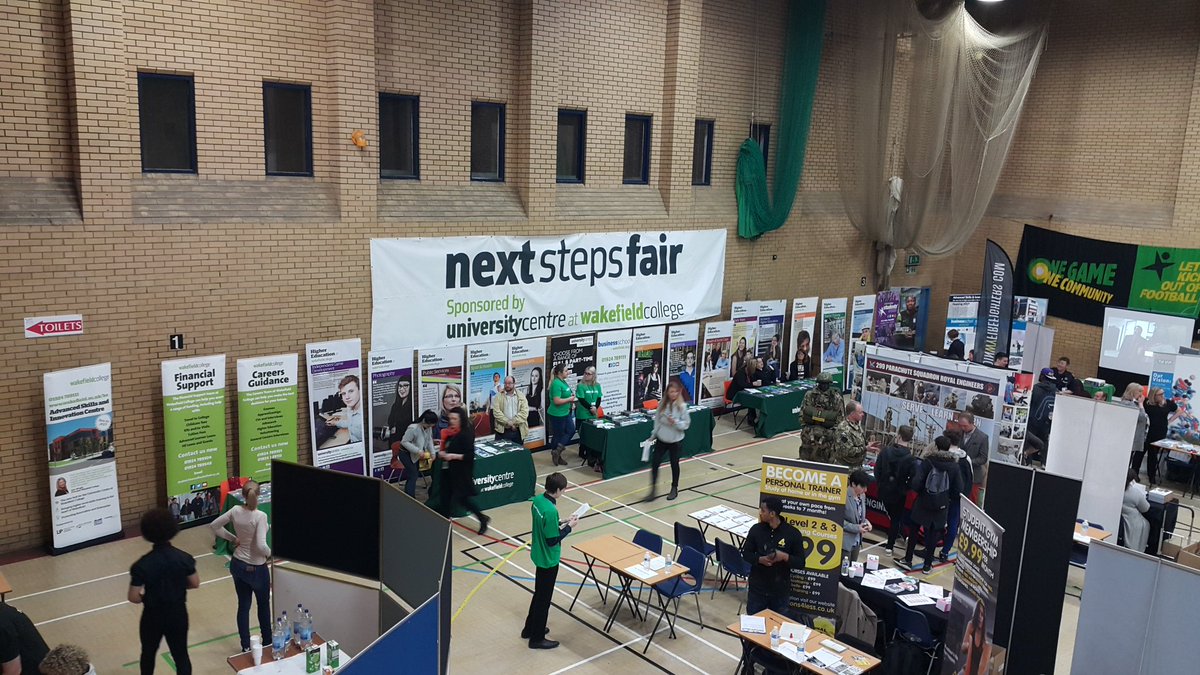wakeycollege's tweet photo. The Next Steps Fair at Lightwaves is in full swing https://t.co/VqYWktfCUR