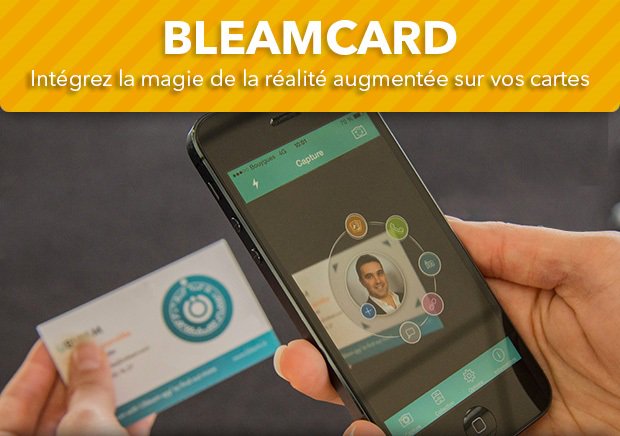 Cartedesign's tweet photo. Voici la #Bleamcard : une #cartedevisite en réalité augmentée créée par des français ! https://t.co/shbhrlAOaA #realiteaugmentee #design https://t.co/wyawLSy7dY