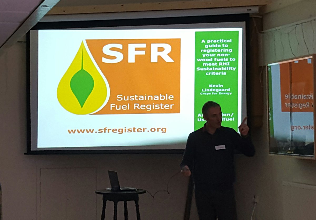 SFRegister's tweet image. @kevinLindegaard talking about #sfr at #usewoodfuel @soilassociation meeting in #Selkirk yesterday. #sustainability #bioenergy #nonwoodfuels