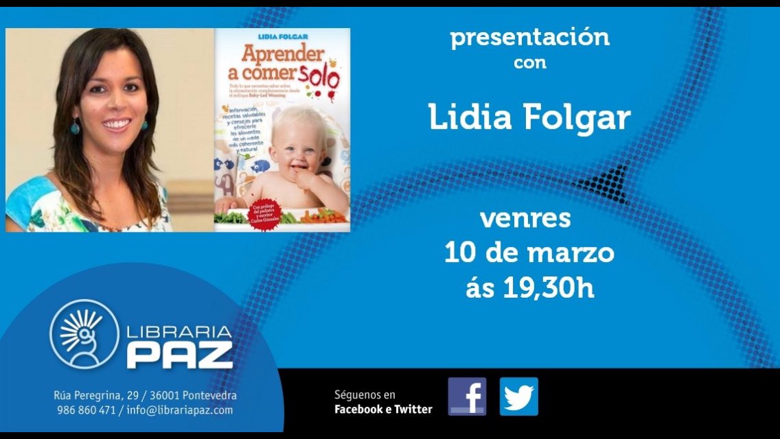 Lidia_Folgar's tweet photo. Os espero mañana en Pontevedra! #aprenderacomersolo #blw #babyledweaning https://t.co/dNqxIRDkmO