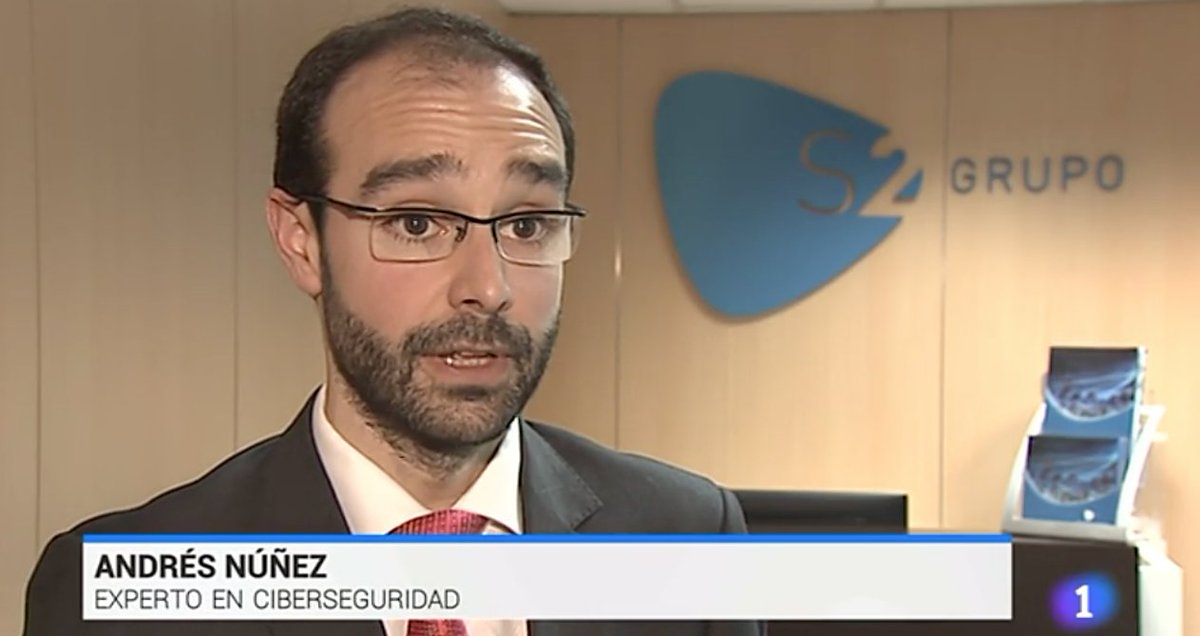 s2grupo's tweet image. Cualquier aparato conectado a la red puede ser #espiado. Nos lo cuenta @and3ito en el @telediario_tve a (min. 26) ht.ly/vPRv309JxqK
