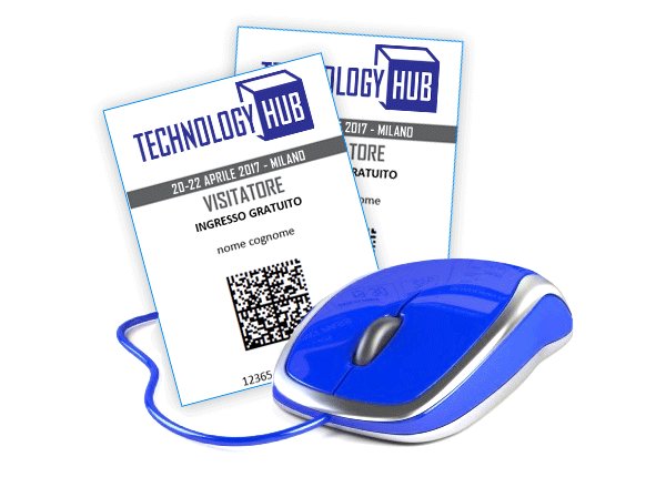 TechnologyHubMi's tweet photo. #TechnologyHub: Con il pre-accredito online, omaggio fino al 19-04, avrai diritto a: Ingresso valido per 3 giorni, 1 ingresso al giorno. https://t.co/iMYOWV7jjb