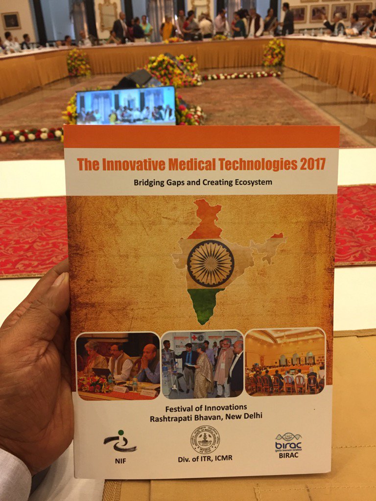 anandCDL's tweet photo. Festival of Innovations - Rashtrapathi Bhawan, honoured; CDL, one of the 45 selected medical innovations @CDLTweet https://t.co/umwgwqqkpI