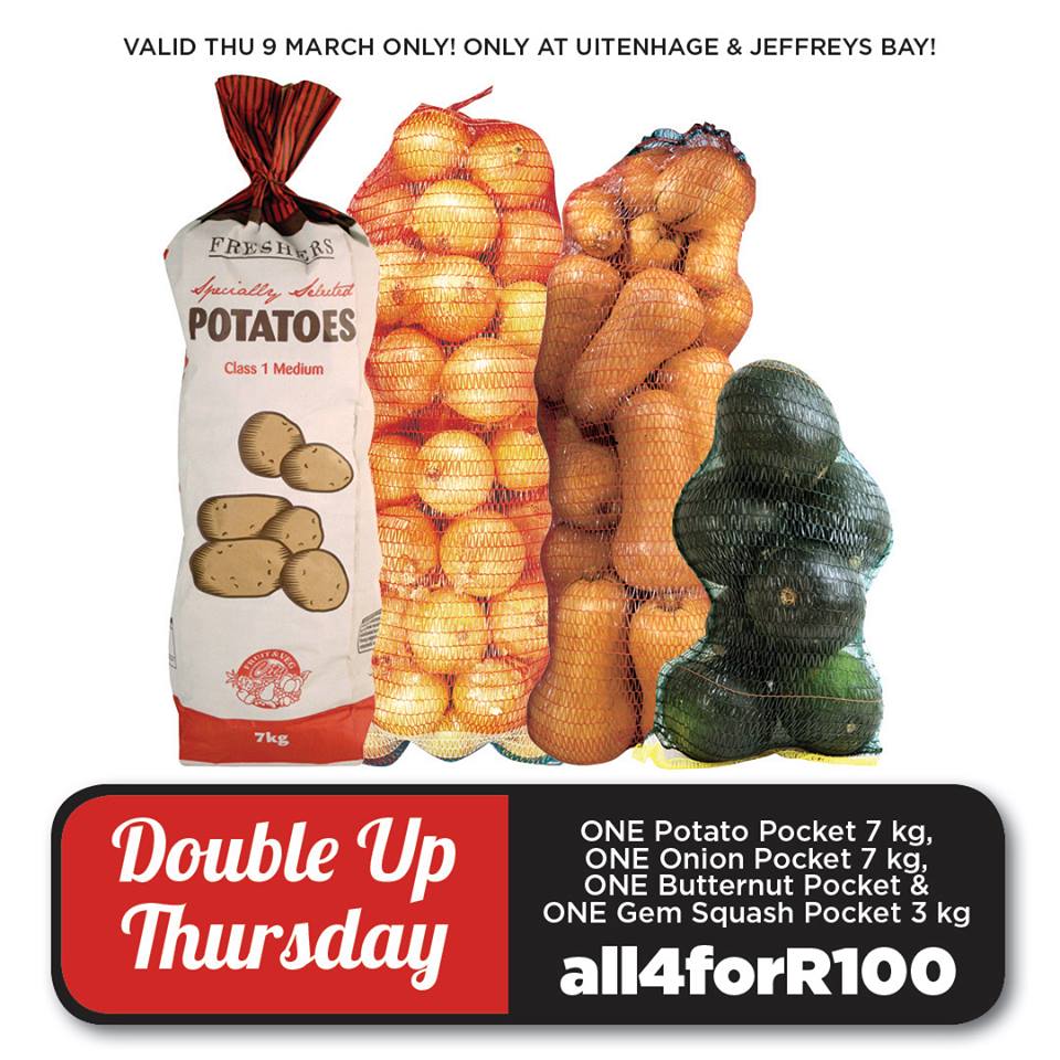 FoodLoversMkt's tweet photo. Save on fresh fruit & veggies straight from the farm this #DoubleUpThursday! See more here: https://t.co/3MSqIJnWvd. At Uitenhage & Jbay: https://t.co/mOBJnMe1zk