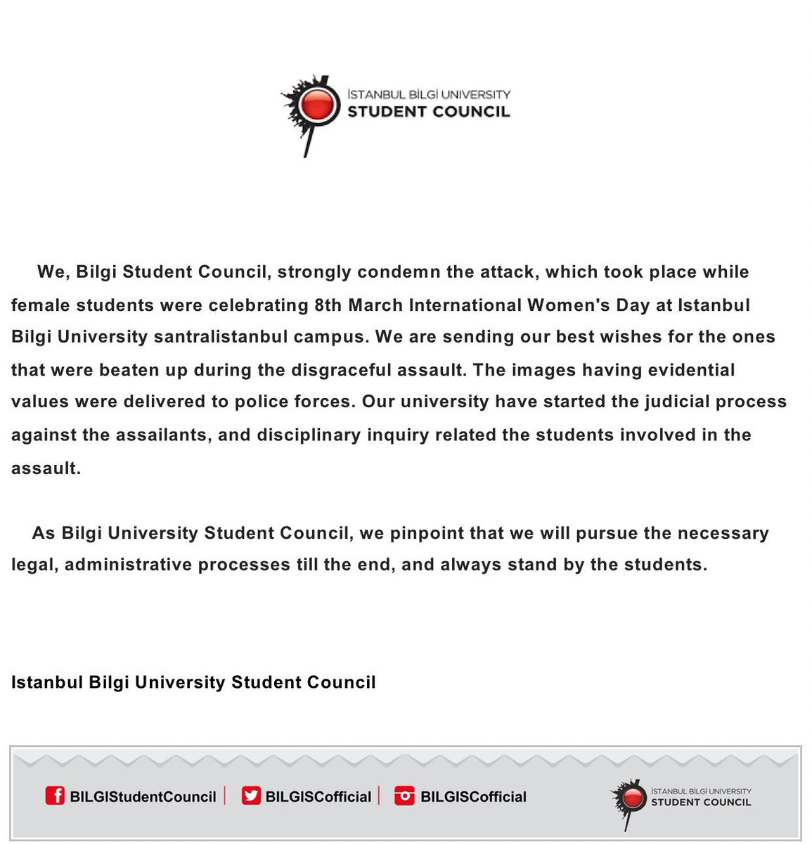 BİLGİStudentCouncil (@bilgiscofficial) on Twitter photo 