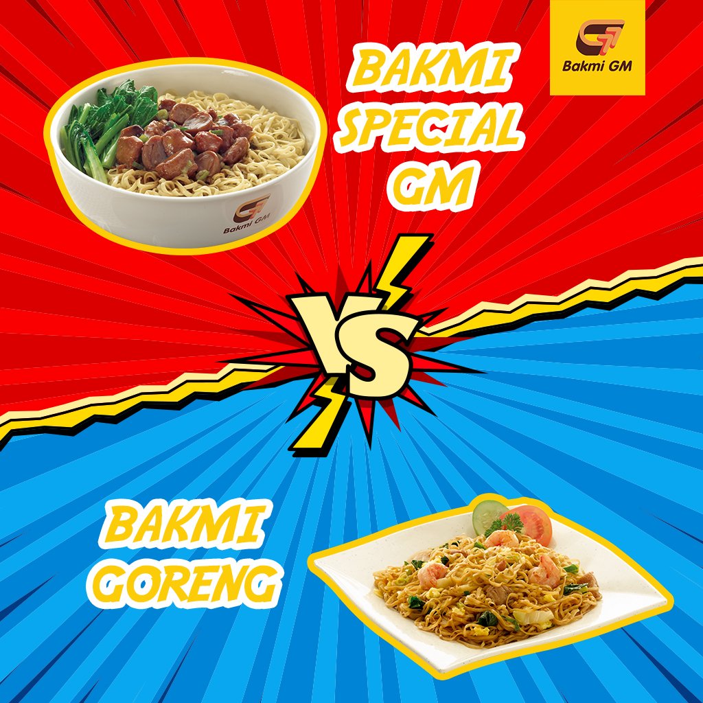 BakmiGM's tweet photo. Hai, GMania. Kamu tim yang mana nih, tim Bakmi Special GM atau tim Bakmi Goreng? Tulis di kolom komentar ya! https://t.co/YSjpow7eOs