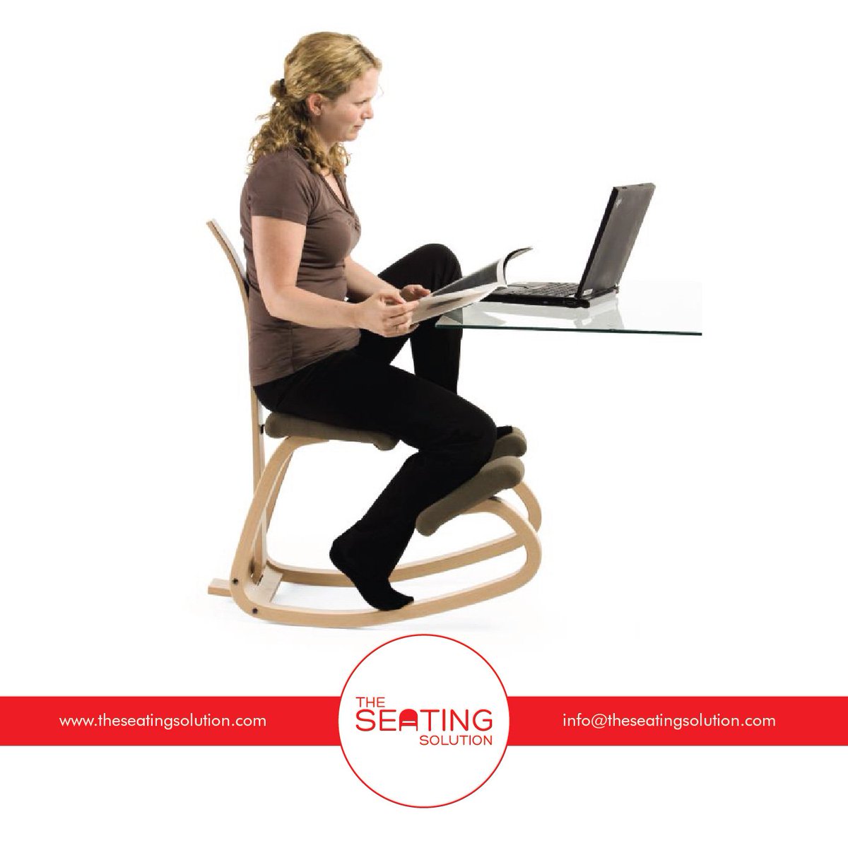 theseatsolution's tweet image. The Balans Chair offers an alternative seating position which some find much more natural and comfortable than a conventional chair.