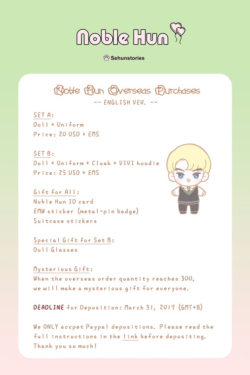 sehunstories's tweet photo. 2017 Sehun's Birthday Support Project.

Please check the following link for more information.

https://t.co/m8Mk1DSeJ7 https://t.co/UHnqYKdbw1
