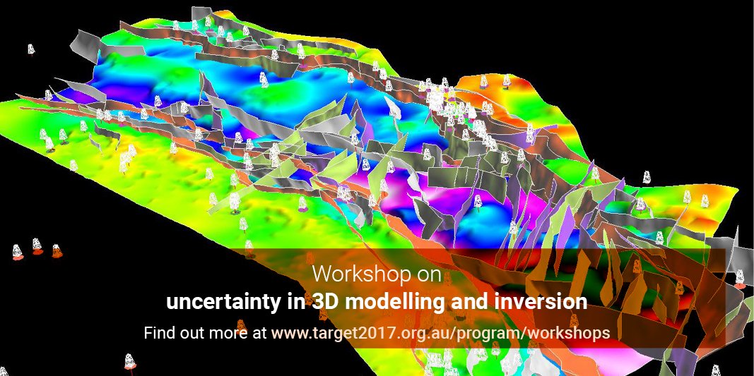 geoconfWA's tweet photo. Participate in the Target 2017 workshop on uncertainty in 3D modelling and inversion. More at https://t.co/TM1ZLleaI2 #geoscience #perth https://t.co/fXesdrUlp6