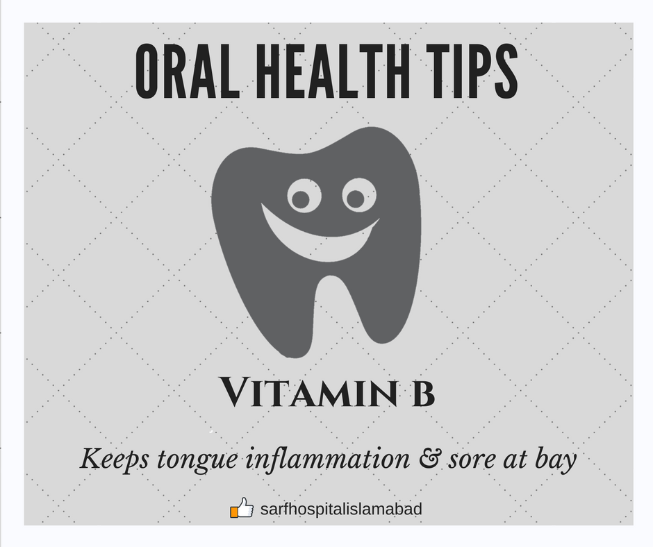 SarfHospital's tweet photo. Know what’s good for your teeth and gums! Include Vitamin B in your daily diet to maintain good oral health.

#SARFHospital
#Islamabad https://t.co/0zQJYx1oPo