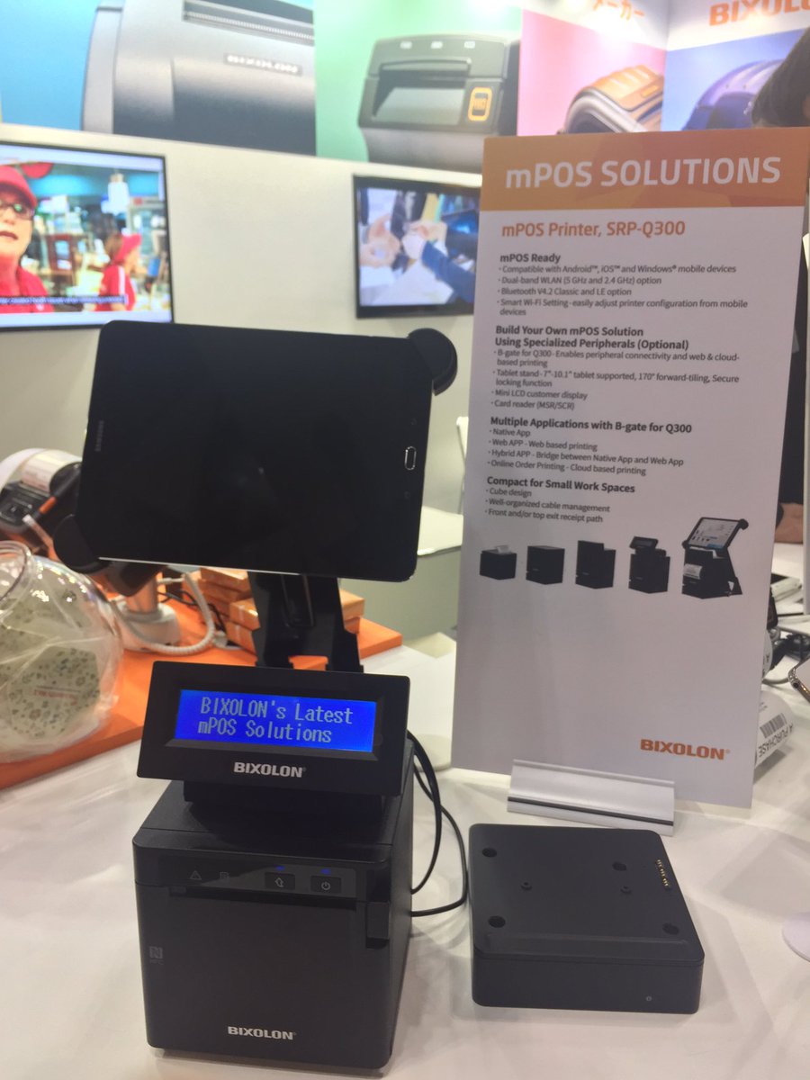 iBixolon's tweet photo. Check out the new #mPOSprinter SRP-Q300 @RetailTechJapan #ExploreDreamDiscoverBIXOLON https://t.co/ZddF5dJTEl